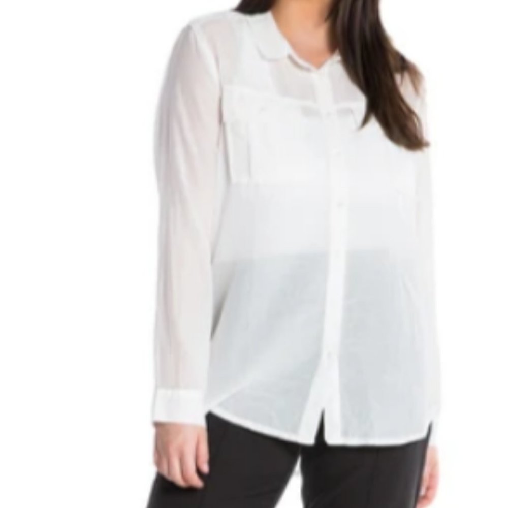 MILITARY LONG SLEEVE SHIRT - White